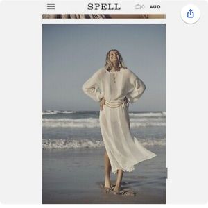 Spell & The Gypsy x BABYANYTHING x Elle Ferguson Rush Knit Midi Dress Coverup